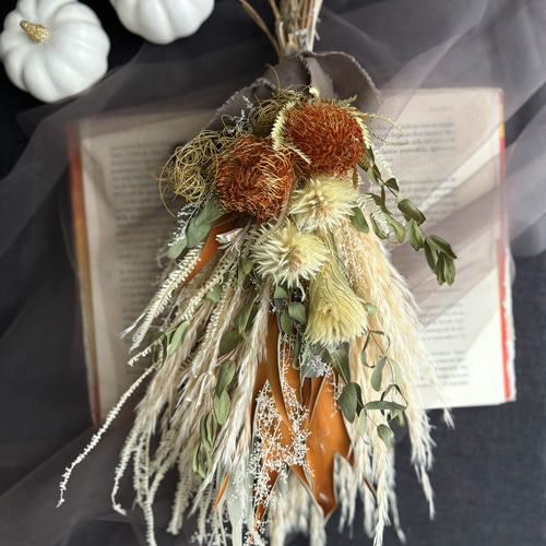 パンパスグラス・ドライアンドラ・フィリカ・かすみ草…ドライフラワー  