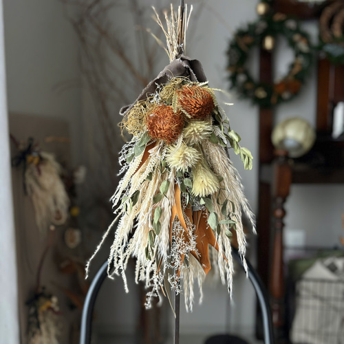 パンパスグラス・ドライアンドラ・フィリカ・かすみ草…ドライフラワー  