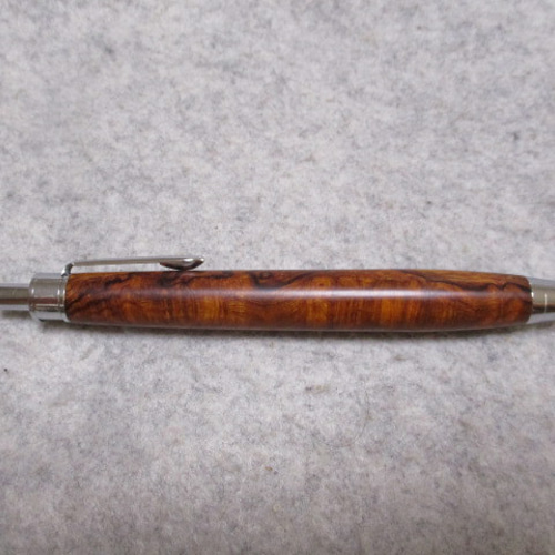 547極上 デザートアイアンウッド瘤杢 木軸シャーペン ボールペン 547