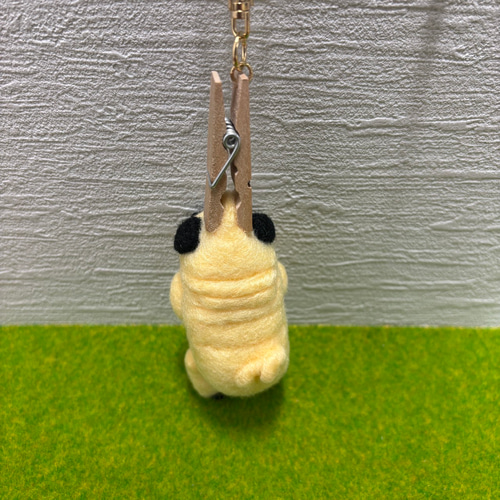 羊毛フェルト つままれパグ キーホルダー 羊毛フェルト toiro 通販