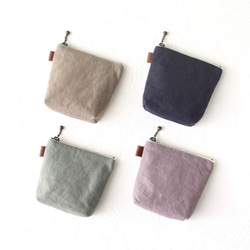 選べる4色｜内ポケット付きミニポーチ｜化粧品・スマートキー・イヤホンなどに｜1 1枚目の画像
