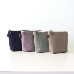 選べる4色｜内ポケット付きミニポーチ｜化粧品・スマートキー・イヤホンなどに｜1 3枚目の画像