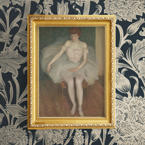 バレリーナアートポスター☆クラシックアンティーク可愛いエレガント