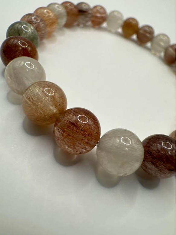 ミックス サゲニティッククォーツ ミックスルチル 11mm 天然石  