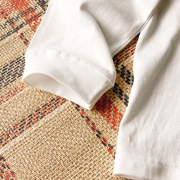 長袖Tシャツ 犬種選べます『犬あたたかい・男子』男女兼用 ロンT ホワイト 7枚目の画像