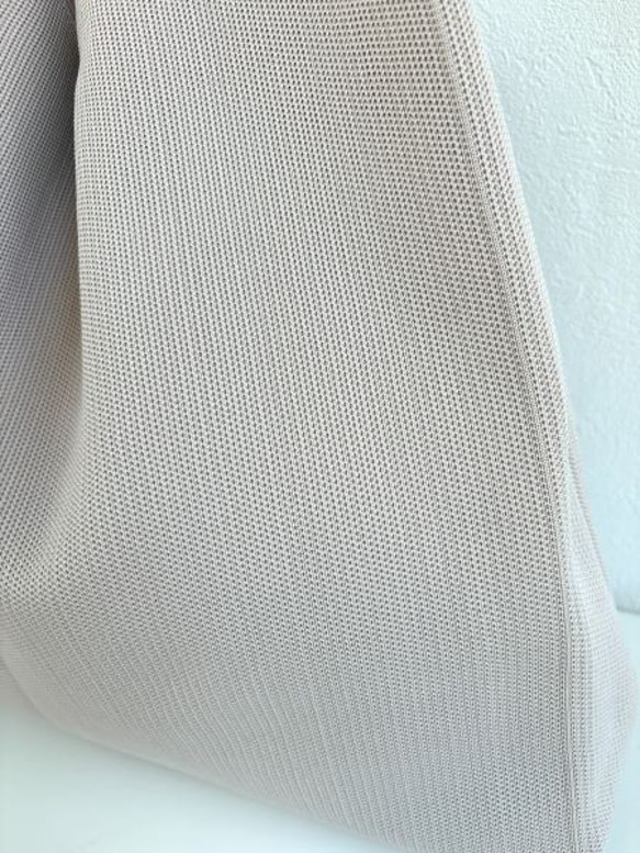 まるで服を着ているような、軽くて大きなニットトートバッグ　『推し活うちわ』がすっぽり収まるよ♪【ブラック】 12枚目の画像