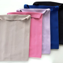 まるで服を着ているような、軽くて大きなニットトートバッグ　『推し活うちわ』がすっぽり収まるよ♪【ブラック】 13枚目の画像