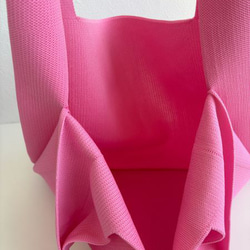 まるで服を着ているような、軽くて大きなニットトートバッグ　『推し活うちわ』がすっぽり収まるよ♪【ブラック】 11枚目の画像