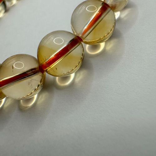 最高級 シトリン 9.5mm 天然石 ブレスレット ブレスレット LUNASTONE  