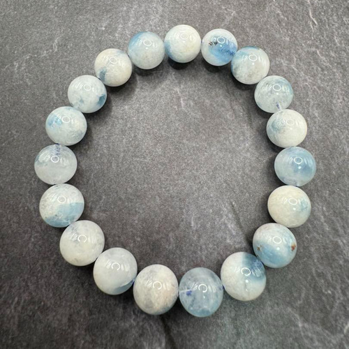 アクアマリン シリカ 10mm 天然石 ブレスレット ブレスレット