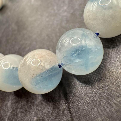 アクアマリン シリカ 10mm 天然石 ブレスレット ブレスレット