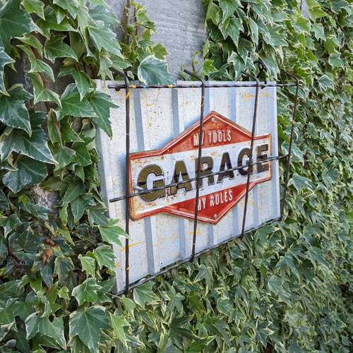 GARAGEサインボード ガレージ壁掛け看板 アメリカンフェンス GARAGEサインボード ガレージ壁掛け看板 アメリカンフェンス