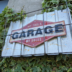 GARAGEサインボード ガレージ壁掛け看板 アメリカンフェンス 店舗什器 GARAGEサインボード ガレージ壁掛け看板 アメリカンフェンス