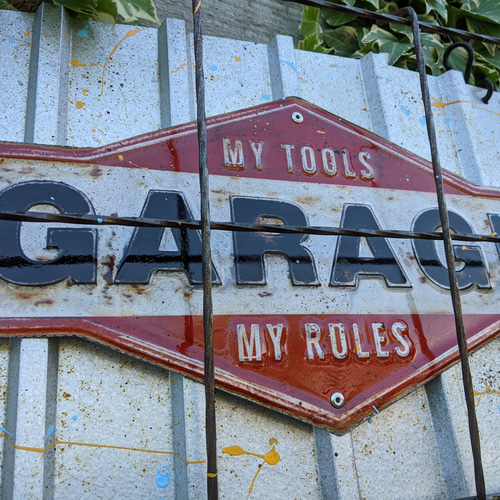 GARAGEサインボード ガレージ壁掛け看板 アメリカンフェンス GARAGEサインボード ガレージ壁掛け看板 アメリカンフェンス