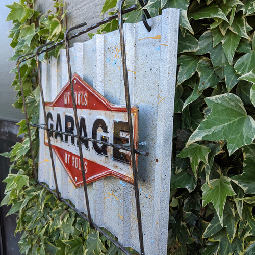 GARAGEサインボード ガレージ壁掛け看板 アメリカンフェンス