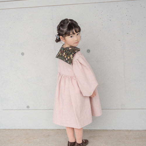 受注制作 いちご泥棒 セーラーワンピース80.90.100.110.120.130.140cm