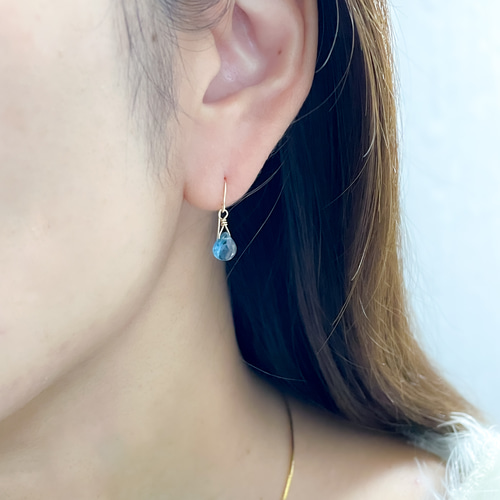 宝石質 ロンドンブルートパーズ ネックレス ピアス 2点セット 11
