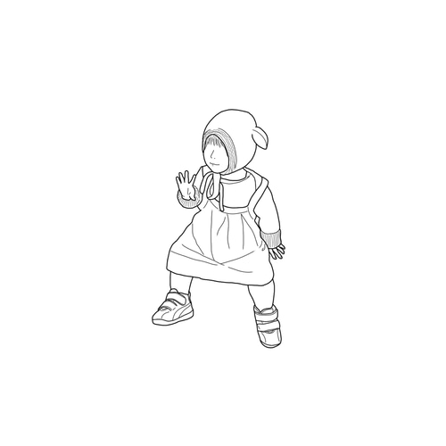 モノクロ】イラストオーダー//似顔絵//線画//おしゃれ//かわいい