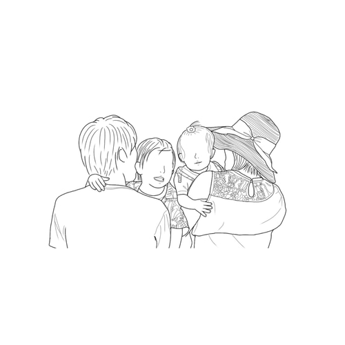 works】 イラストオーダーで、 似顔絵イラスト描かせていただき