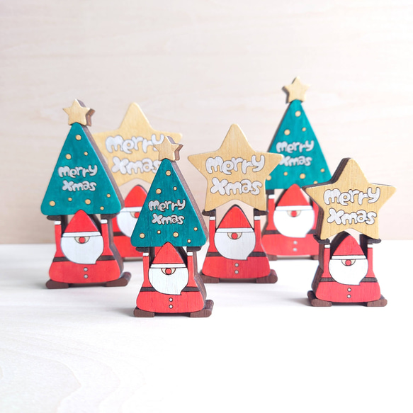 よっこらしょ。サンタ。】サンタクロース サンタ クリスマス飾り 木製