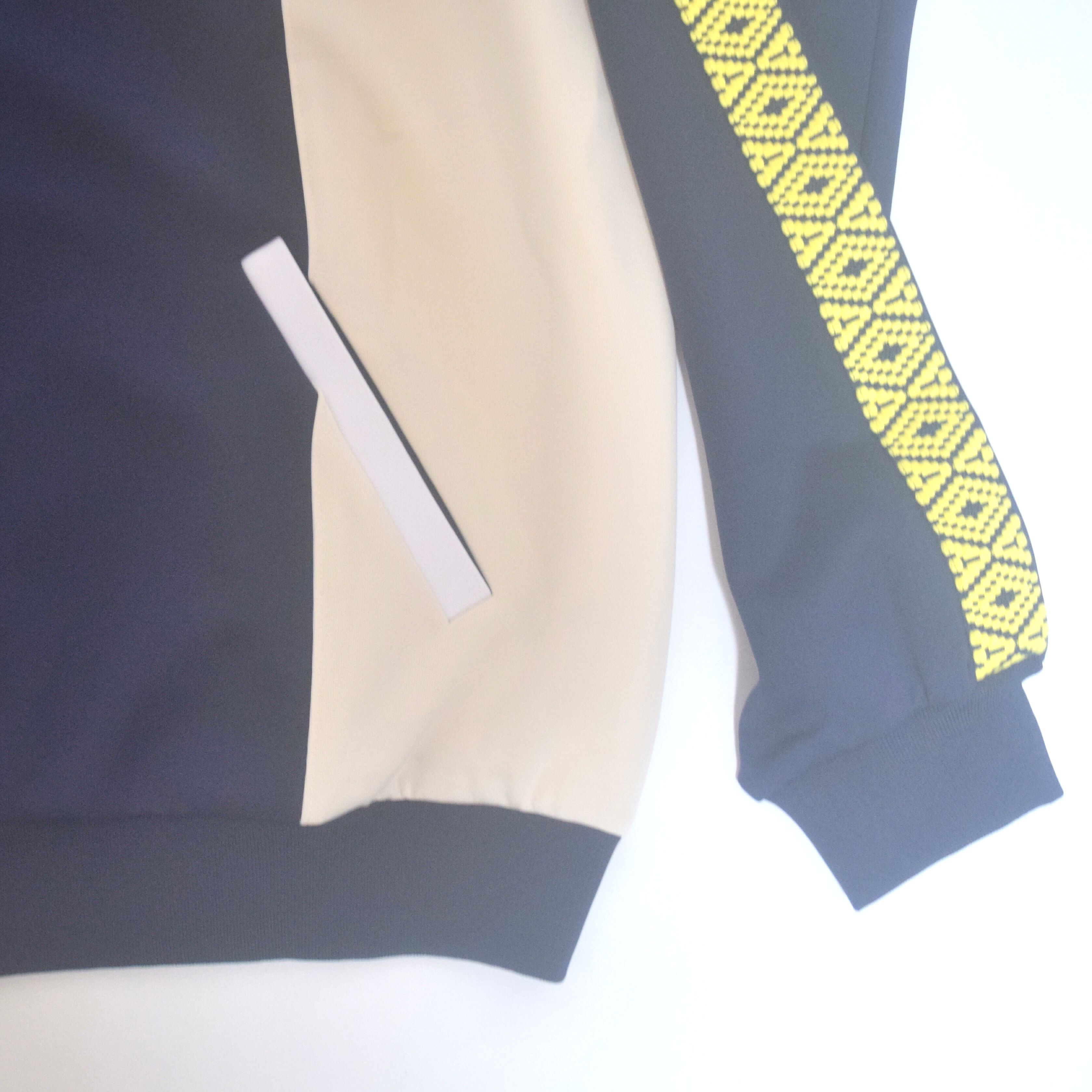 ジャージトップス（レコードワッペン、アシッドテープ、メンズ）　ネイビー　ＬL　WATERFALLオリジナル　2024AW