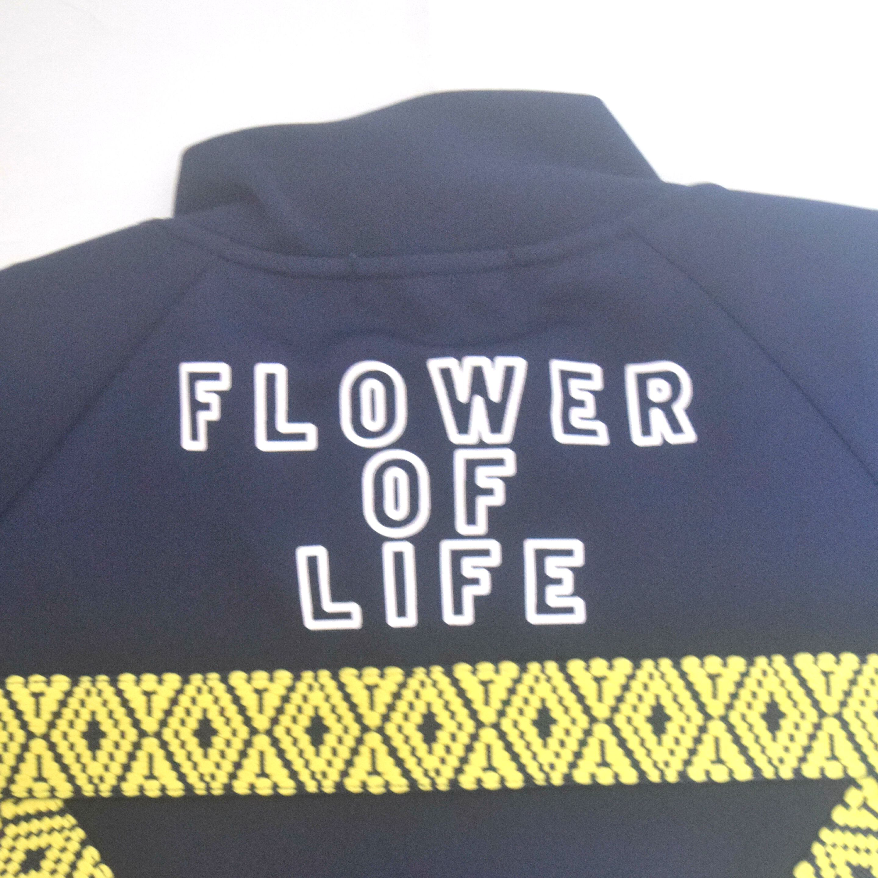 ジャージトップス（レコードワッペン、アシッドテープ、メンズ）　ネイビー　ＬL　WATERFALLオリジナル　2024AW