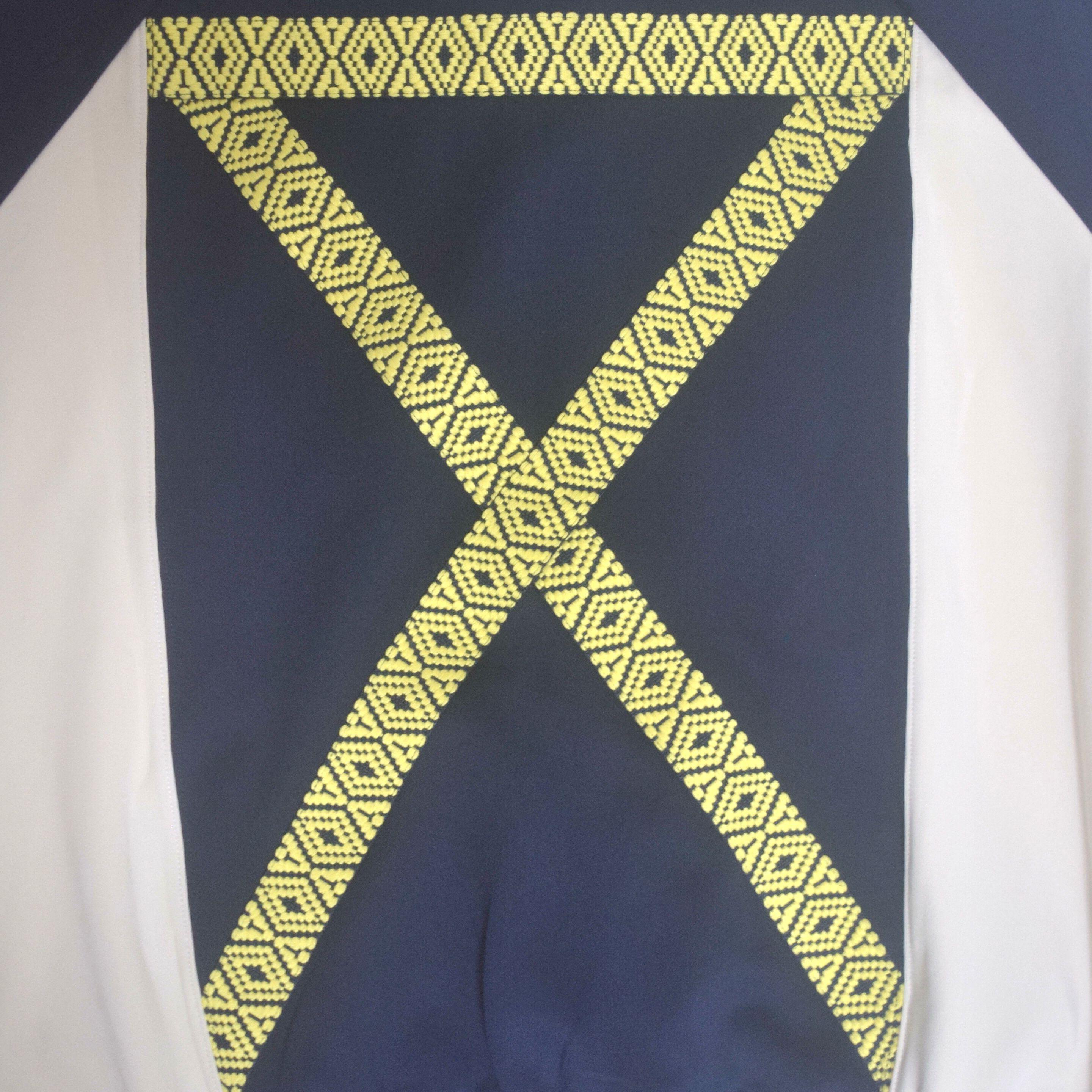 ジャージトップス（レコードワッペン、アシッドテープ、メンズ）　ネイビー　ＬL　WATERFALLオリジナル　2024AW