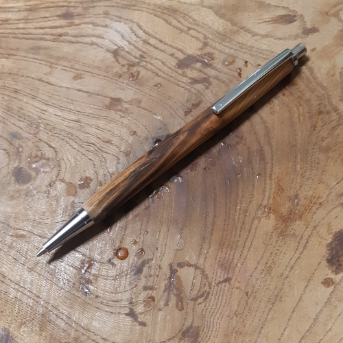 木軸シャーペン0.5㎜屋久杉 ガラスコート仕上げ ペン・筆記用具