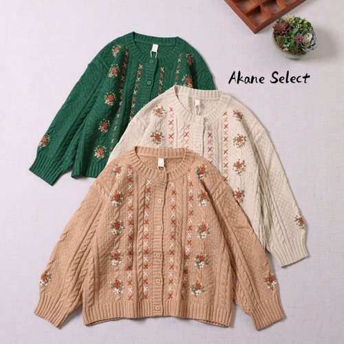 7 エムアンドキョウコ 総柄　刺繡　ワンピース アウター　カーディガン M.&KYOKO（エムアンドキョウコ） – Tag – ページ – satoseni