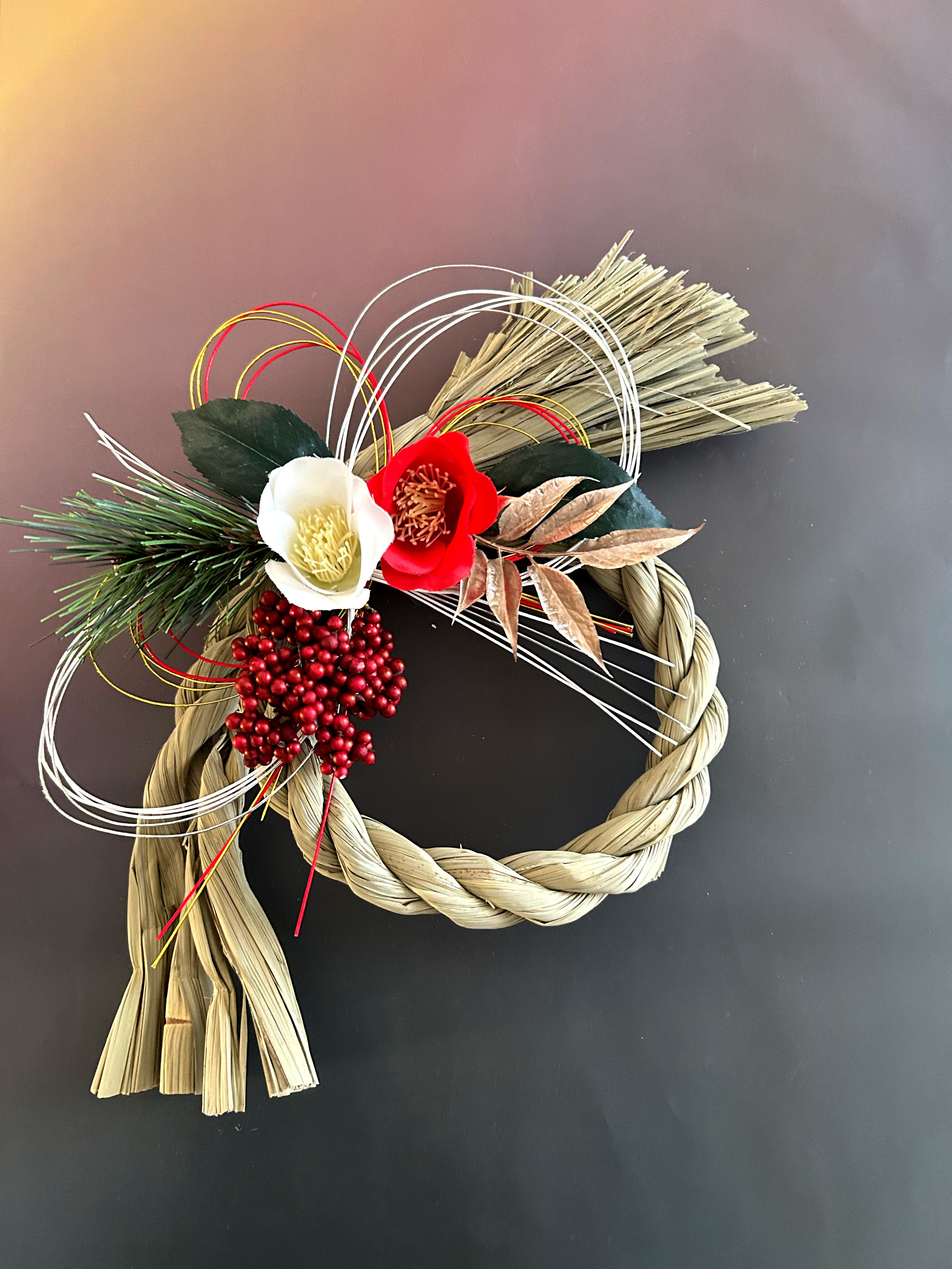 2025年◇しめ縄リース◇Lサイズ◆しめ縄◇お正月用飾り