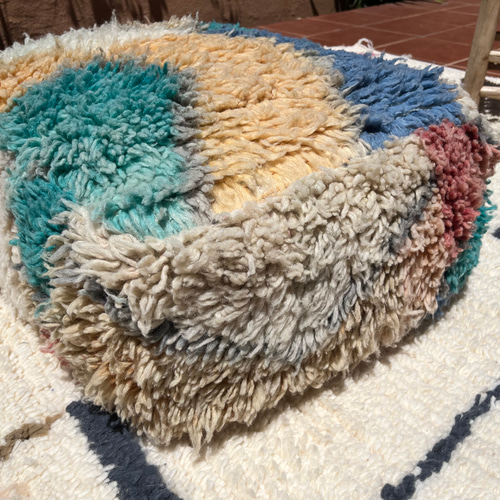 モロッコ　プフ　pouf アジラル　オットマン クッション　ラグ　130 モロッコ プフ pouf アジラル オットマン クッション 2 | Boawid
