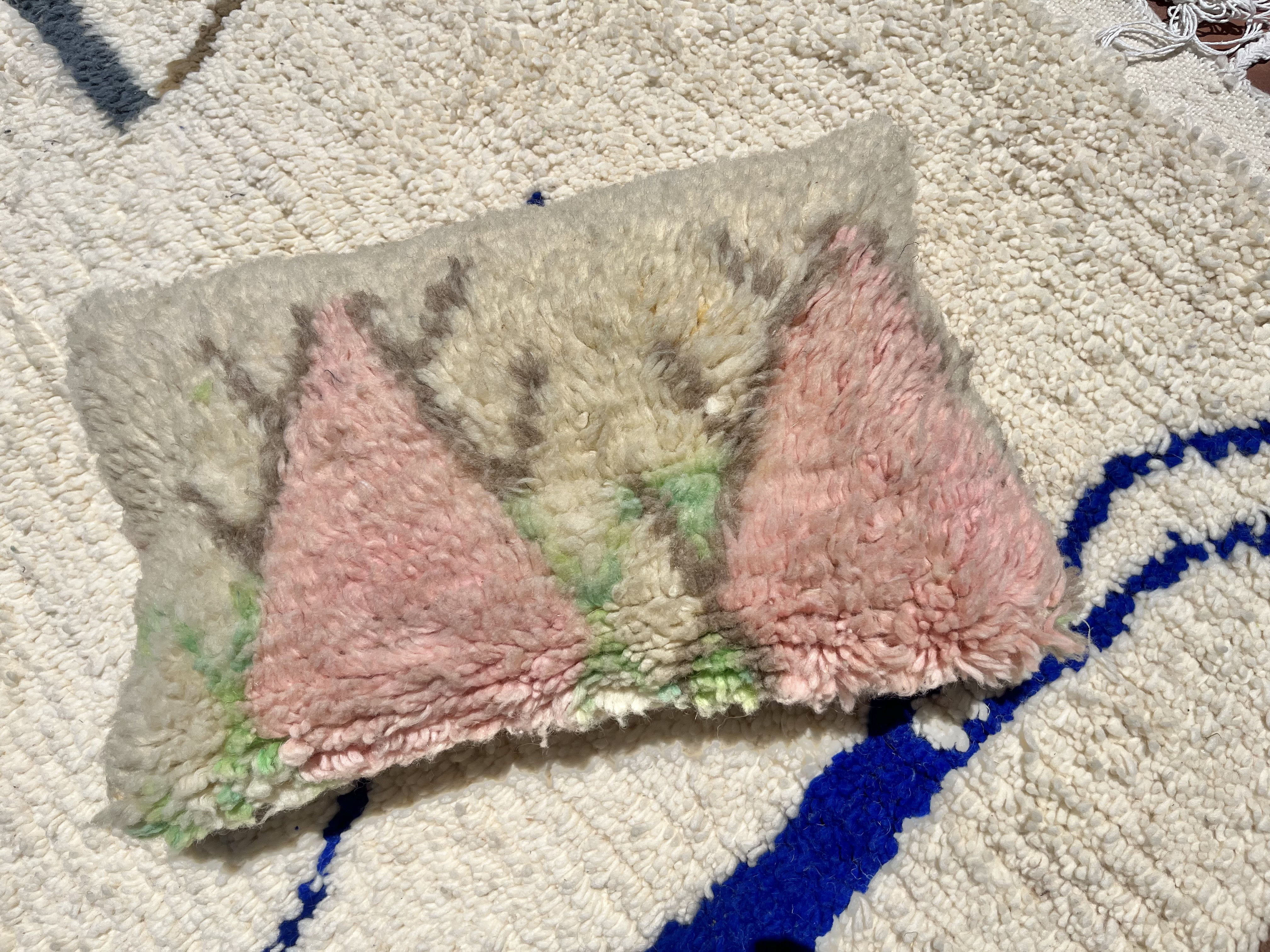 モロッコ　ブジャド　クッション　クッションカバー　プフ　ラグ  182