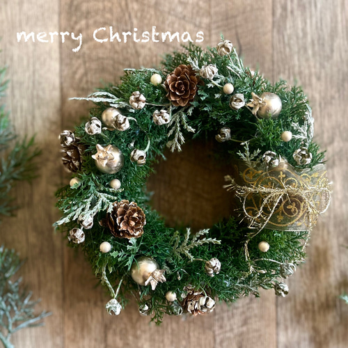 Xmas]❈かわいい手のひらサイズのミニクリスマスリース！❈ アート