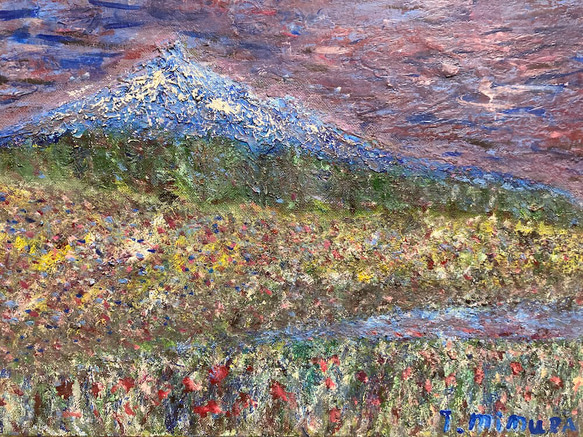 とっておきし新春福袋 日本)尾瀬の風景・F4号(333×242)・油絵 絵画 サネアツアート 絵画