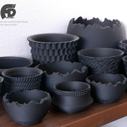 人気作品 4号鉢 Black 8点セット 作家鉢 アガベ グラキリス アガベ・グラキリス 陶器鉢 【公式通販】
