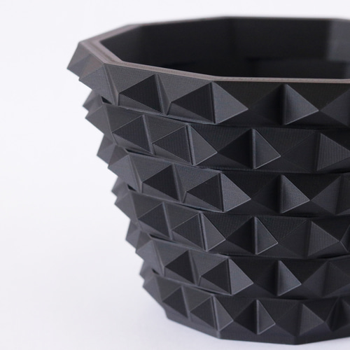 Adv-025-2(140×90) 塊根植物 鉢 おしゃれ スタッズ 鋲 プラ鉢 多肉