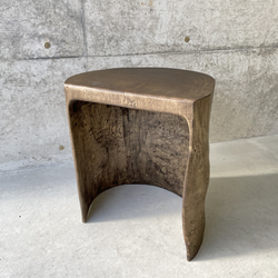 ヒノキの切り株造形的スツール】 木 丸太椅子 オブジェ フラワー
