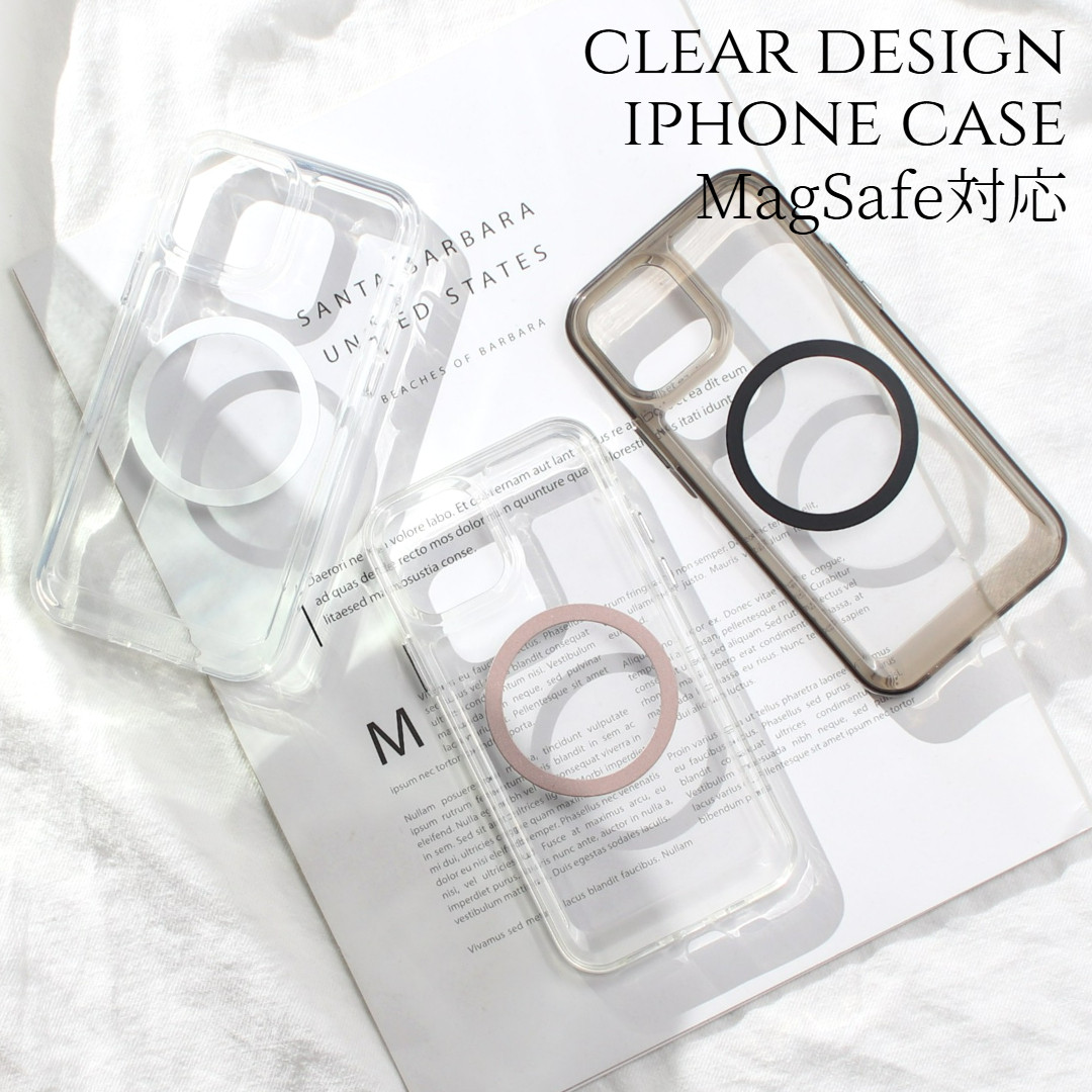 iPhone 16plusマグセーフ対応クリアケース