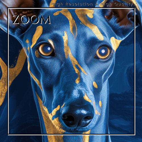 青と金 - イタリアングレーハウンド犬 No.1】イタグレ・ゴールド