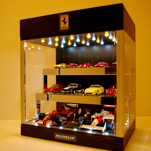 1/24〜1/64・3段ひな壇・ディスプレーBOX /LED40灯・ネオジオラマ