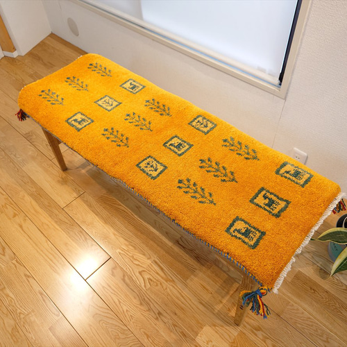 kare ベンチ ヤギ皮