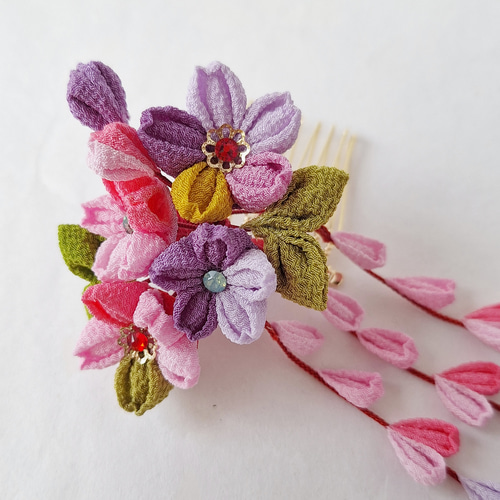 つまみ細工髪飾り七五三、成人式、卒業式 かんざし RenRen 通販