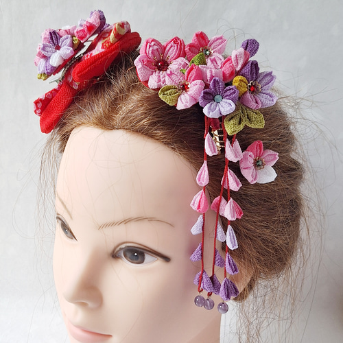 つまみ細工髪飾り七五三、成人式、卒業式 かんざし RenRen 通販