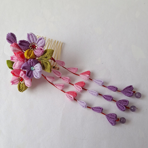 つまみ細工髪飾り七五三、成人式、卒業式 かんざし RenRen 通販