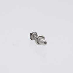 色金ピアス 赤銅 アメジスト3mm 4枚目の画像