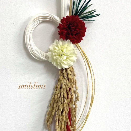 お正月飾り　Ｎｏ．1 ☆Newお正月飾り しめ飾り ❀✿（小） しめ縄・しめ飾り smilelims