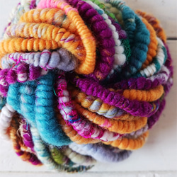 アートヤーン アートヤーン スーパーコイル 手紡ぎ（品番336） 毛糸 四つ実