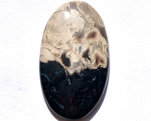 大きめハートのパームルート パームルートアゲート[54] 38x22mm 32Cts 天然石 ／ ルース