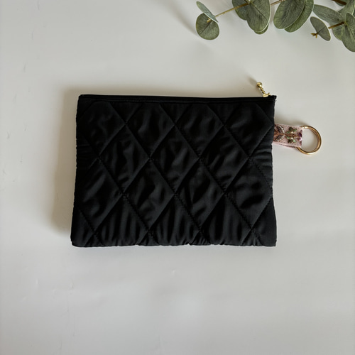 インド刺繍リボン　フラットポーチ　イブルキルト インド刺繍リボン【フラットポーチ】ブルー1 - メルカリ