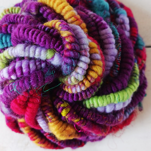 アートヤーン スーパーコイル 手紡ぎ（品番335） 毛糸 四つ実 通販  